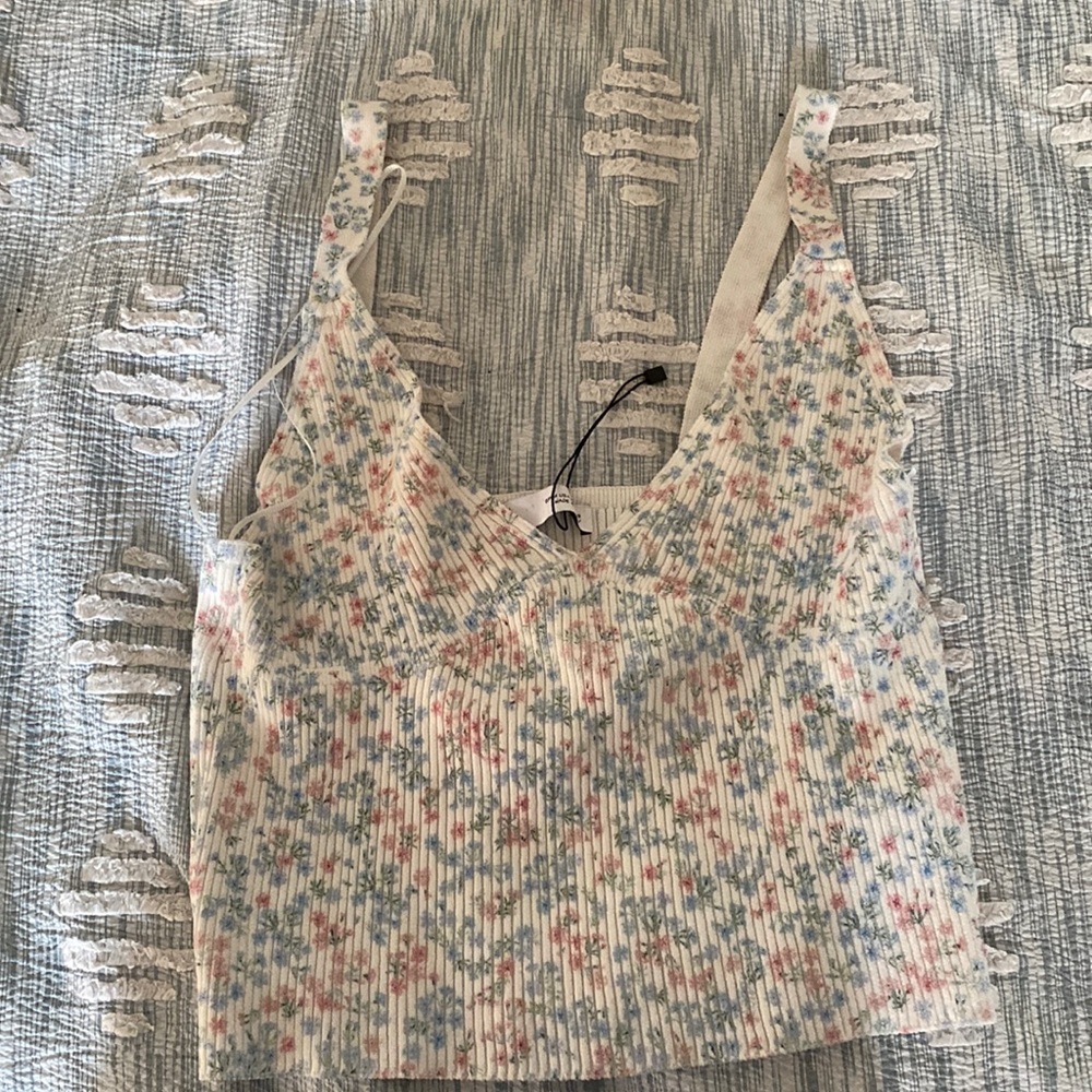 Zara floral tank top. Worn once.